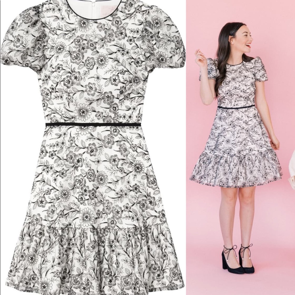 Gal Meets Glam Viola Raffia Embroidery Dress